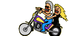 Biker riding by
