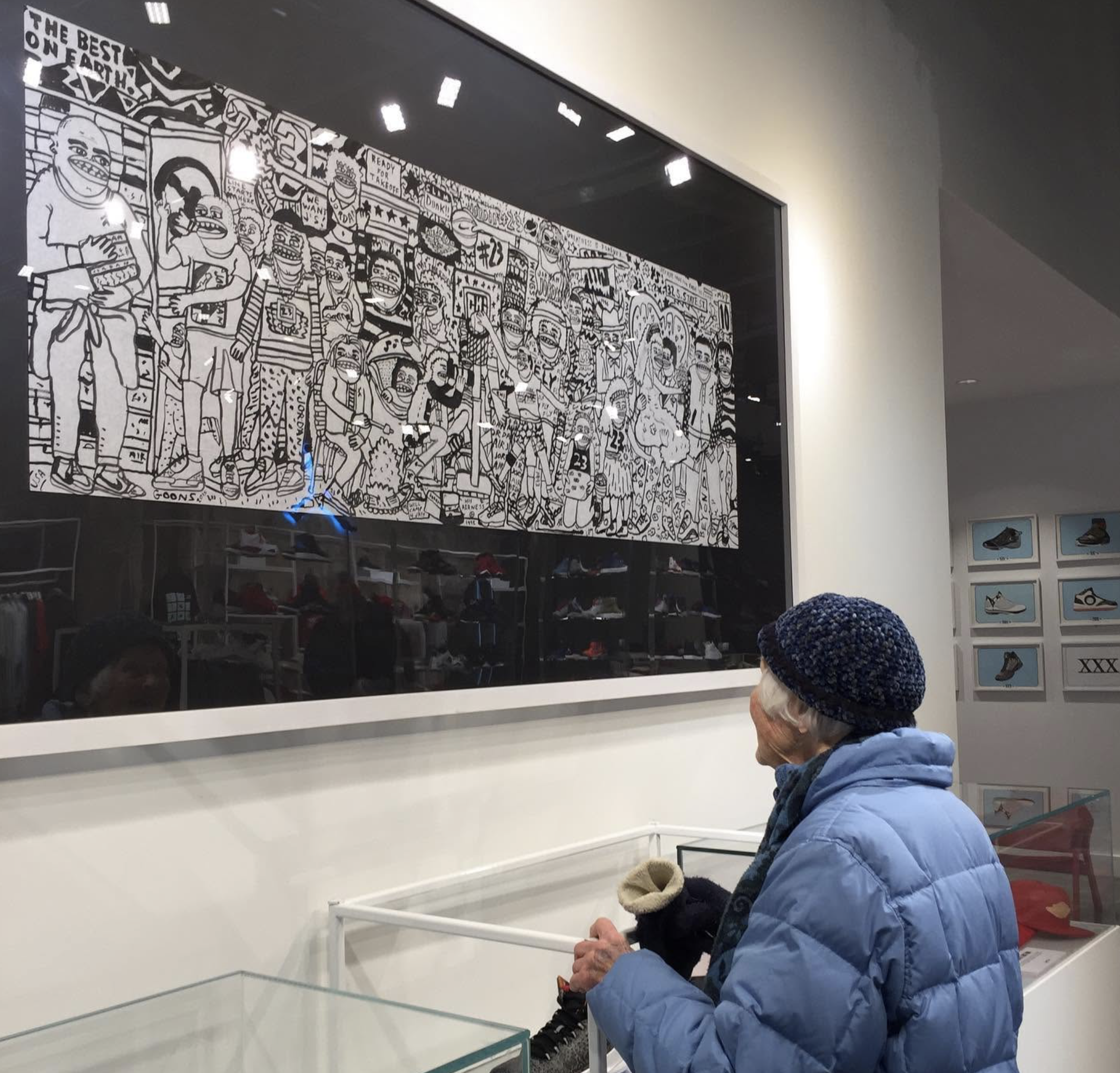 Jordan X Goons gallery wall